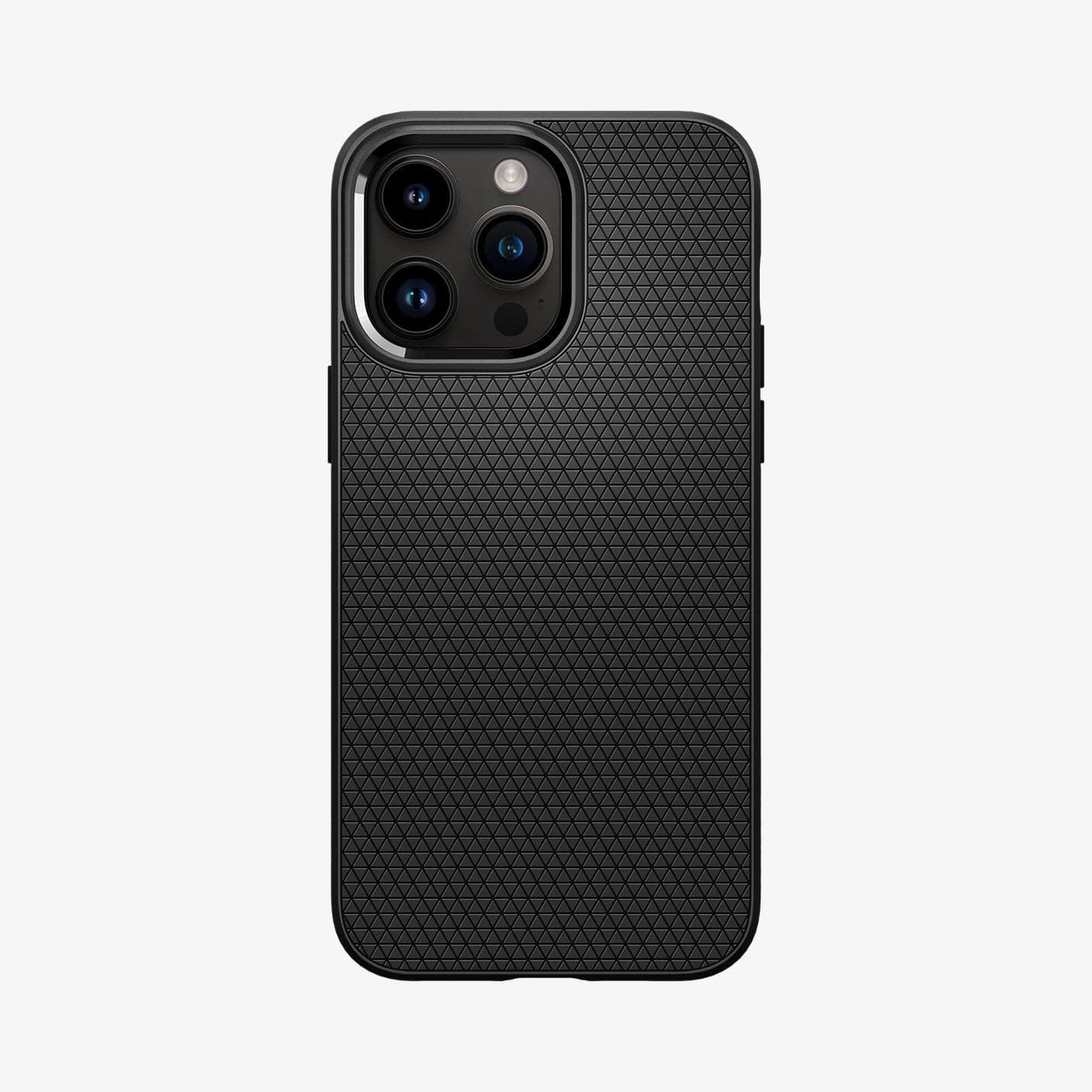 ACS04957 - iPhone 14 Pro Case Liquid Air in matte black showing the back