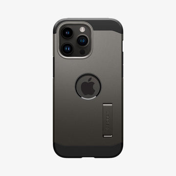 ACS04839 - iPhone 14 Pro Max Case Tough Armor (MagFit) in gunmetal showing the back