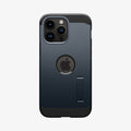 ACS04987 - iPhone 14 Pro Case Tough Armor (MagFit) in metal slate showing the back