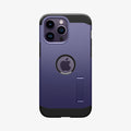 ACS05576 - iPhone 14 Pro Max Case Tough Armor (MagFit) in deep purple showing the back