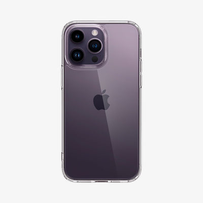 ACS04816 - iPhone 14 Pro Max Case Ultra Hybrid in crystal clear showing the back