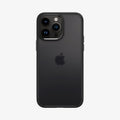 ACS04824 - iPhone 14 Pro Max Case Ultra Hybrid in frost black showing the back