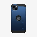 ACS05064 - iPhone 14 Case Tough Armor (MagFit) in navy blue showing the back
