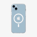 ACS04902 - iPhone 14 Plus Case Ultra Hybrid (MagFit) in white showing the back