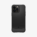 ACS04956 - iPhone 14 Pro Case Rugged Armor (MagFit) in matte black showing the back