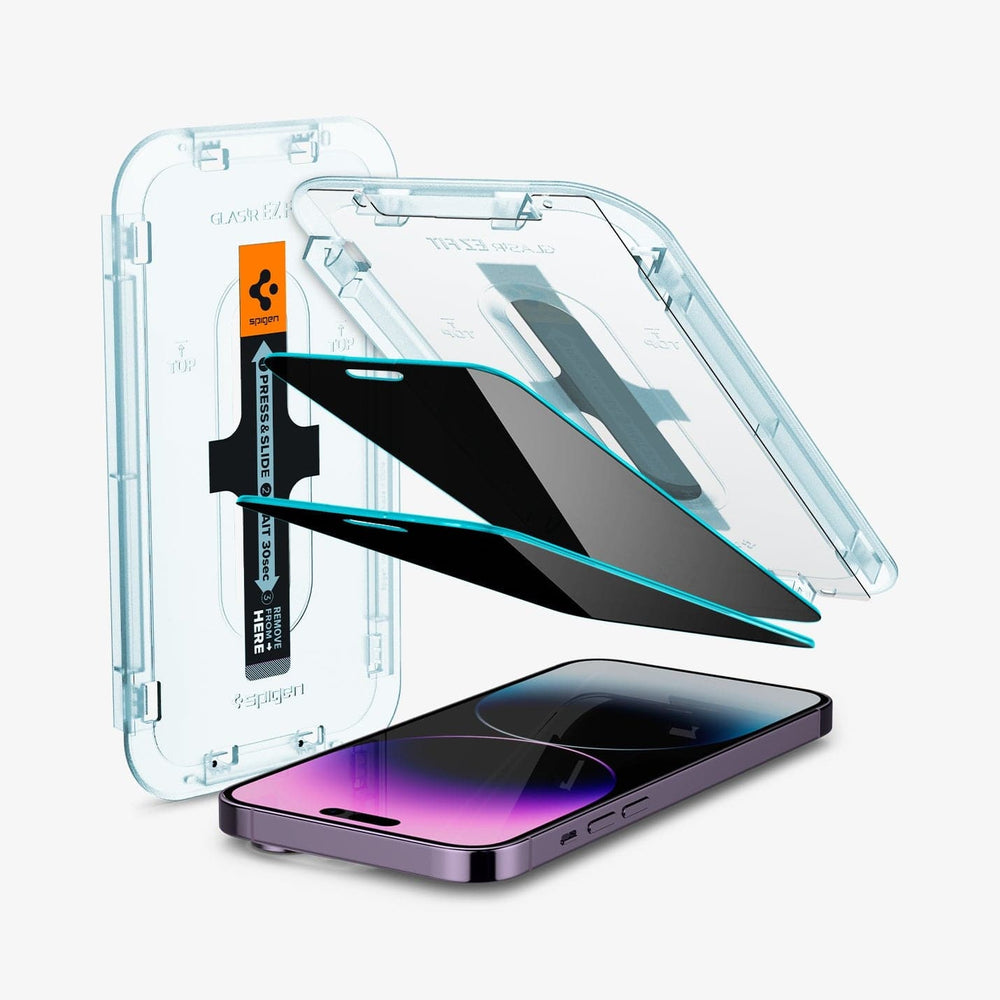 iPhone 14 Series GLAS.tR EZ Fit Privacy Screen Protector - spigen.in ...