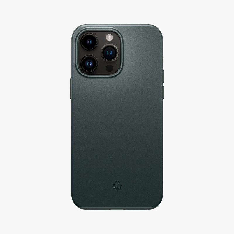 ACS04771 - iPhone 14 Pro Max Case Thin Fit in abyss green showing the back
