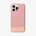 ACS06745 - iPhone 15 Pro Case Style Armor (MagFit) in rose gold showing the back