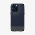 ACS06612 - iPhone 15 Pro Max Case Style Armor (MagFit) in midnight indigo showing the back