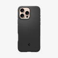 ACS08156 - iPhone 16 Pro Sand Blast in Matte Black showing the back