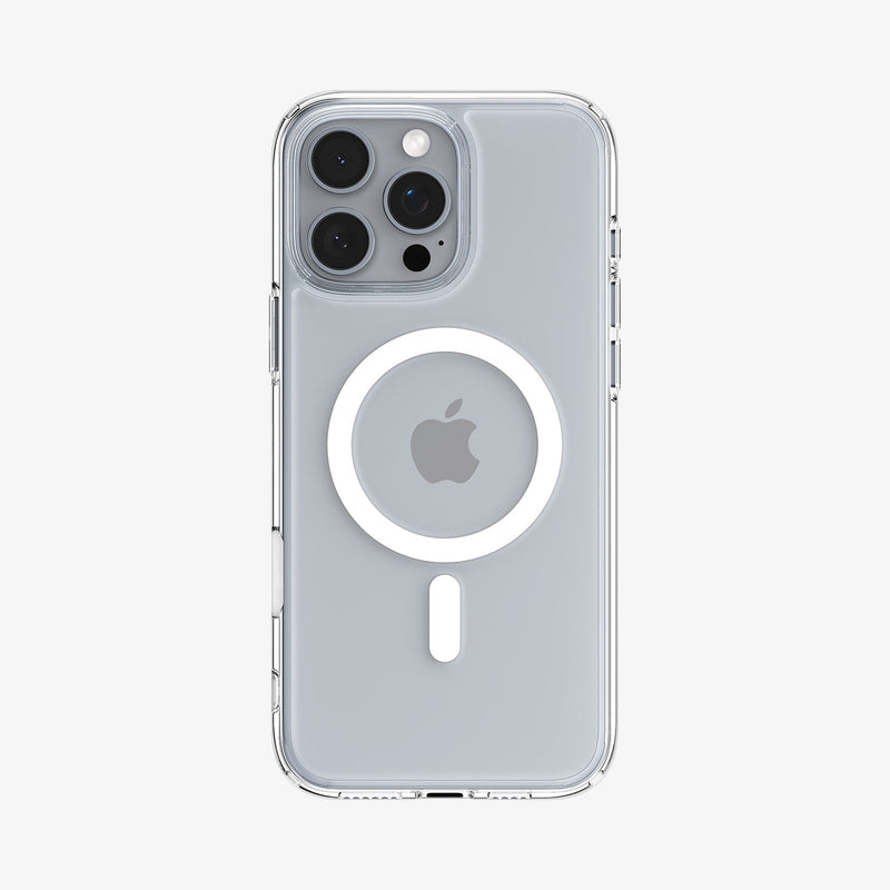 ACS08512 - iPhone 16 Pro Case Ultra Hybrid T (MagFit) in White showing the back