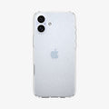 ACS08065 - iPhone 16 Plus Case Liquid Crystal Glitter in Crystal Quartz showing the back