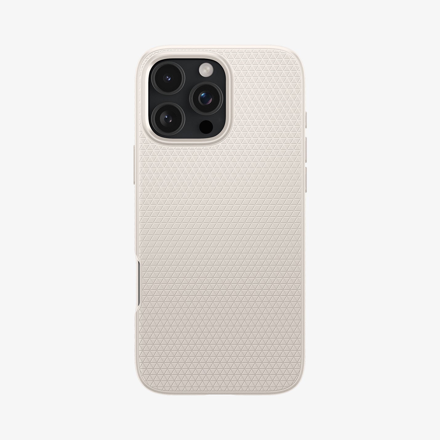 ACS08120 - iPhone 16 Pro Case Liquid Air in Natural Titanium showing the back