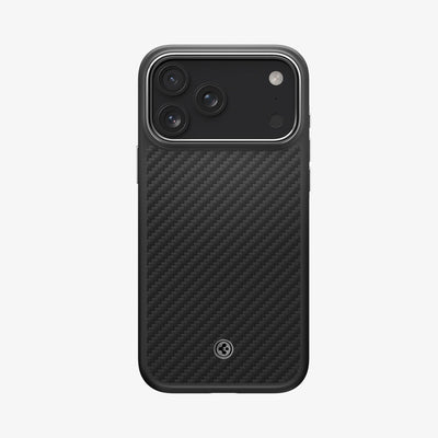 ACS09905 - iPhone 17 Pro Max Case Enzo Aramid T in black showing the back