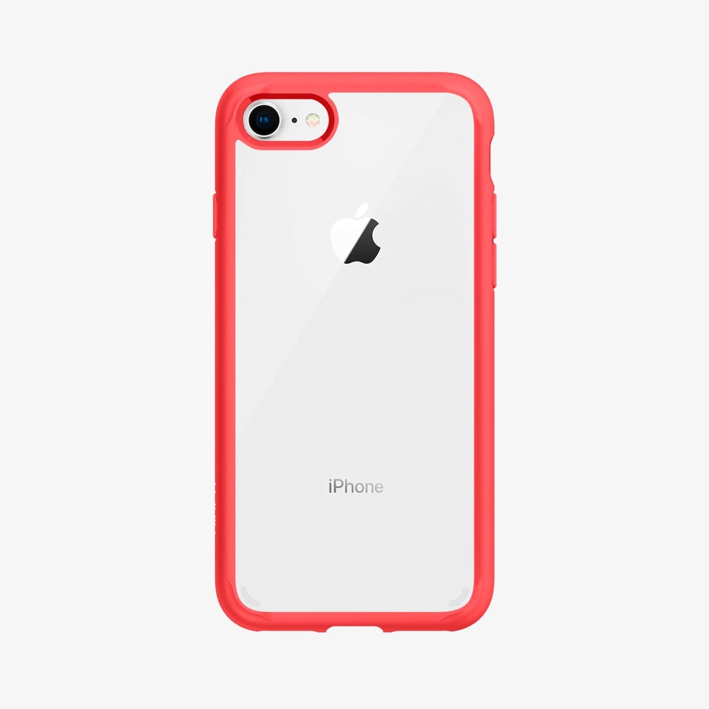 042CS21724 - iPhone 8 Series Ultra Hybrid Case in Red showing the back