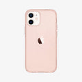 ACS01742 - iPhone 12 Mini Case Liquid Crystal Glitter in rose quartz showing the back