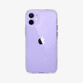 ACS01698 - iPhone 12 Pro / 12 Case Liquid Crystal Glitter in crystal quartz showing the back