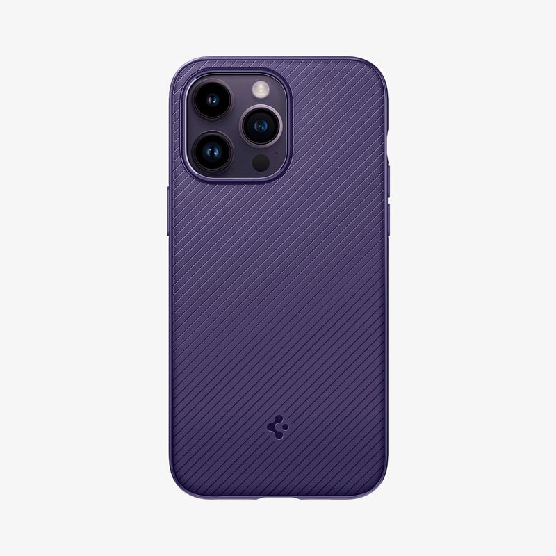 ACS05588 - iPhone 14 Pro Case Mag Armor (MagFit) in deep purple showing the back