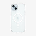 ACS06660 - iPhone 15 Plus Case Ultra Hybrid (MagFit) in white showing the back