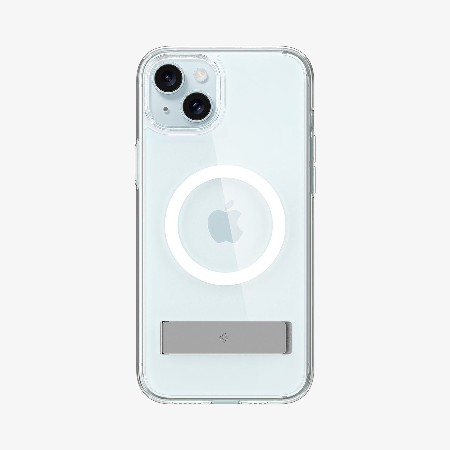 ACS06665 - iPhone 15 Plus Case Ultra Hybrid S (MagFit) in crystal clear showing the back