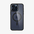 ACS06581 - iPhone 15 Pro Max Case Ultra Hybrid (MagFit) in frost black showing the back