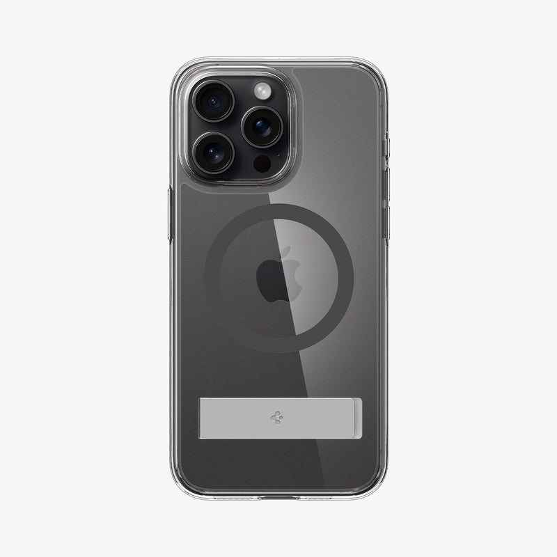 ACS06584 - iPhone 15 Pro Max Case Ultra Hybrid S (MagFit) in graphite showing the back