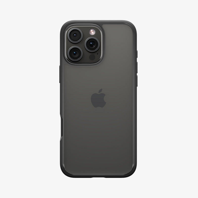 ACS07996 - iPhone 16 Pro Max Case Ultra Hybrid in Matte Black showing the back
