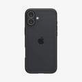 ACS08201 - iPhone 16 Case Ultra Hybrid in Matte Black showing the 
back