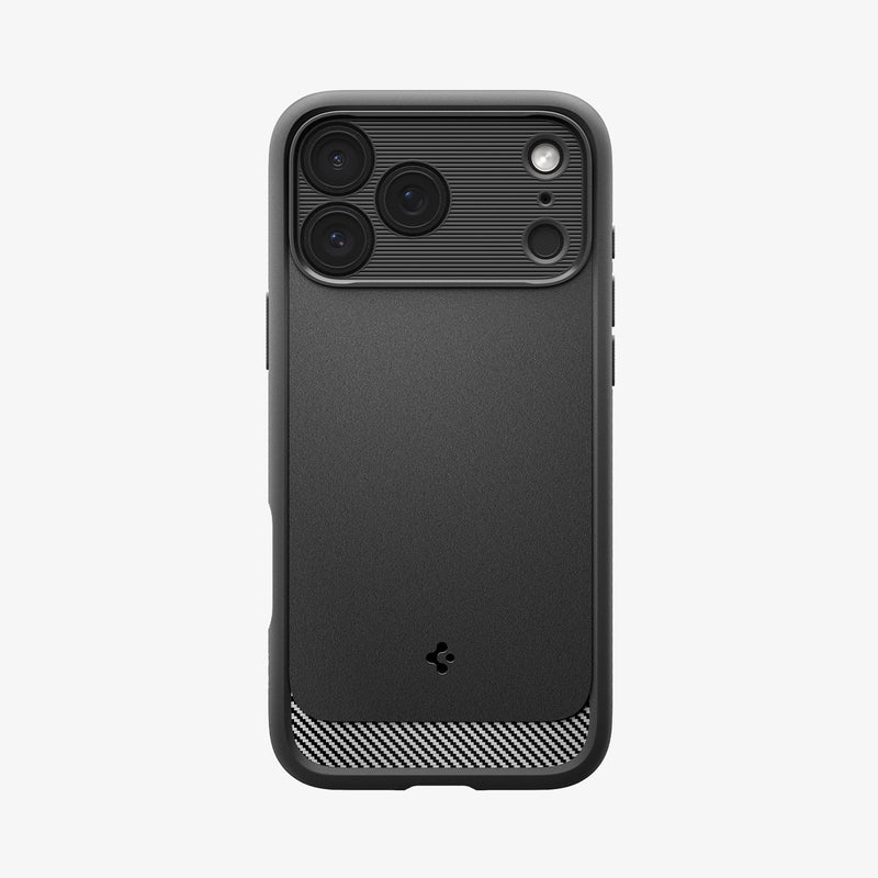 ACS09940 - iPhone 17 Pro Rugged Armor (MagFit) in Matte Black showing the back