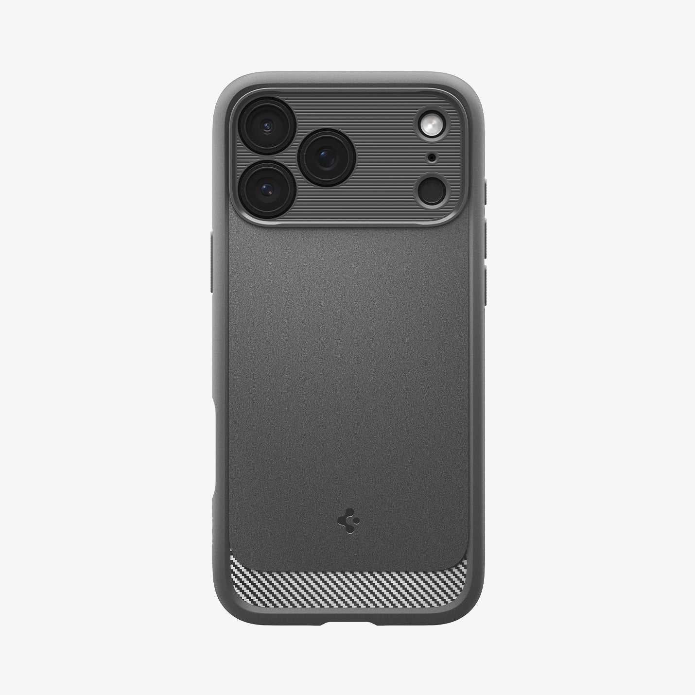 ACS09887 - iPhone 17 Pro Max Rugged Armor (MagFit) in Gray showing the back