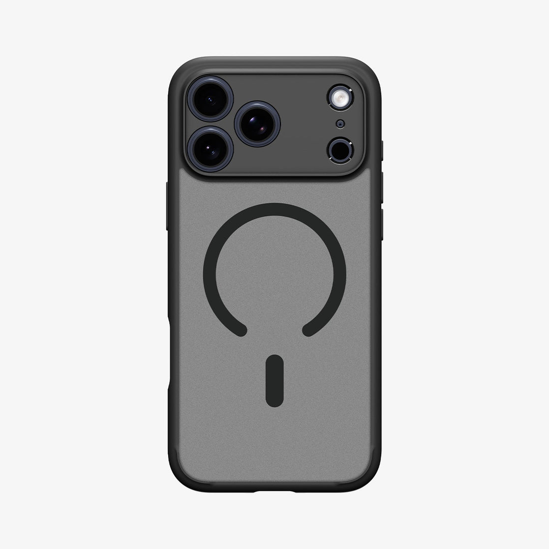 ACS10069 - iPhone 17 Pro Ultra Hybrid (MagFit) in Frost Black showing the back