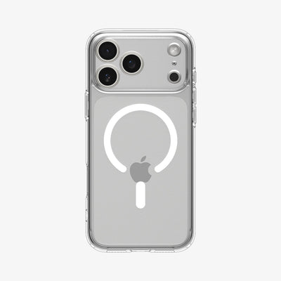 ACS10035 - iPhone 17 Pro Max Ultra Hybrid (MagFit) in Clear White showing the back