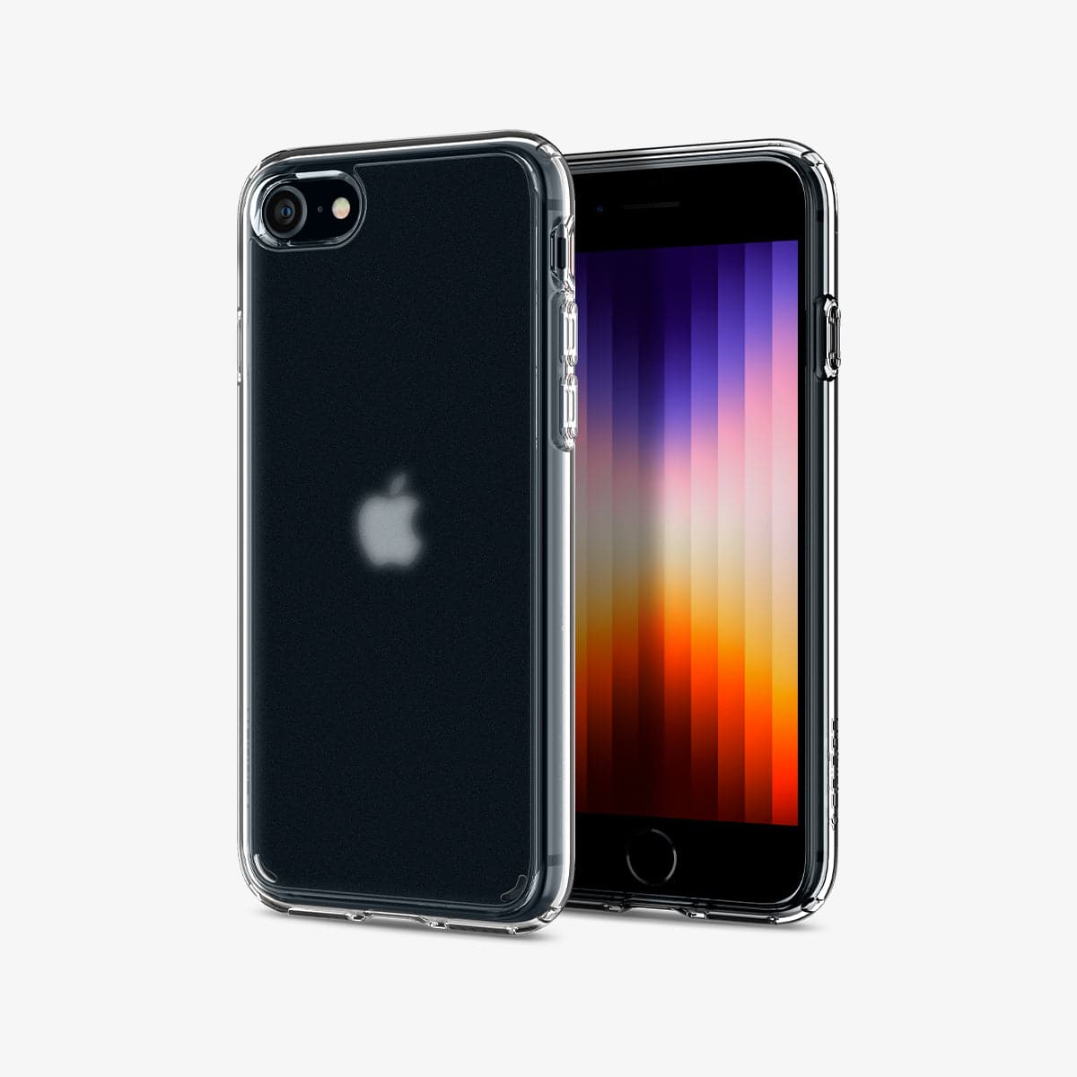 ACS04354 - iPhone 8 Series Ultra Hybrid Case in Frost Clear showing the front and back