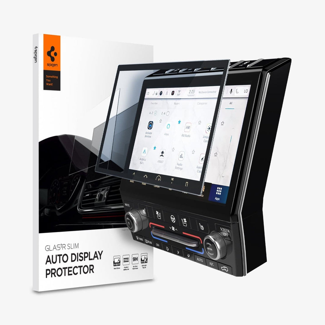 Glas.tR SLIM Anti-Glare Matte Tempered Glass for Jeep Wrangler 8.4" Dashboard Touchscreen - 1 Pack