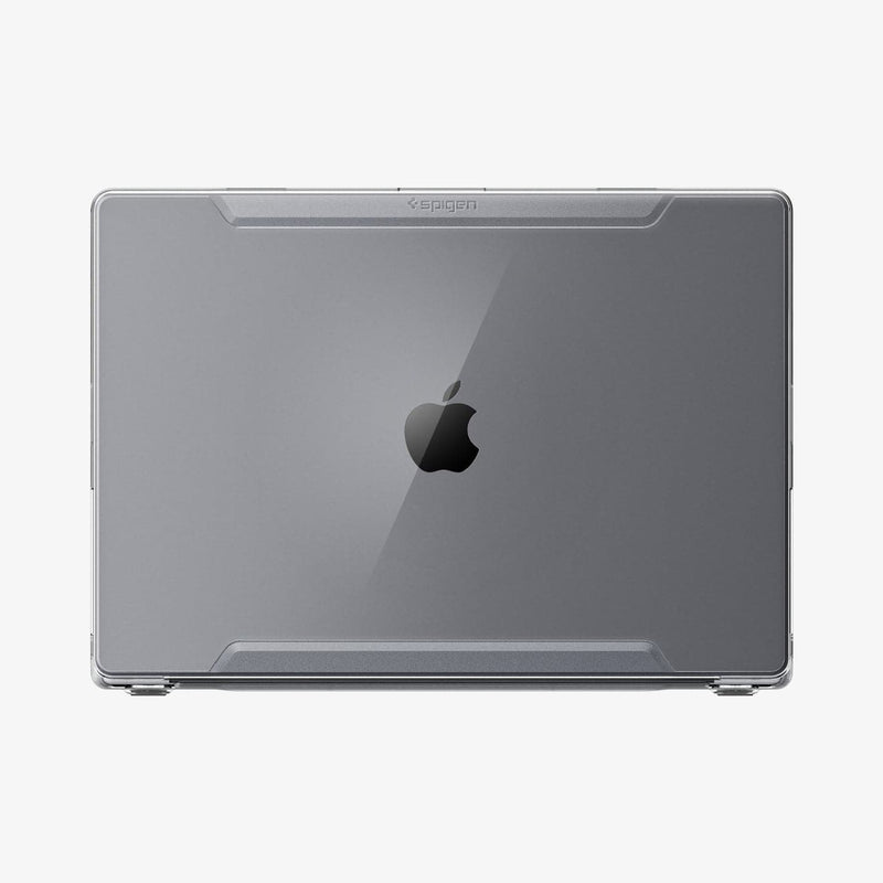 ACS04212 - MacBook Pro 14" Case Thin Fit in crystal clear showing the top