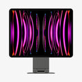 AMP06414 - OneTap Easel Magnetic Stand (MagFit) in black showing the front with ipad attached to stand