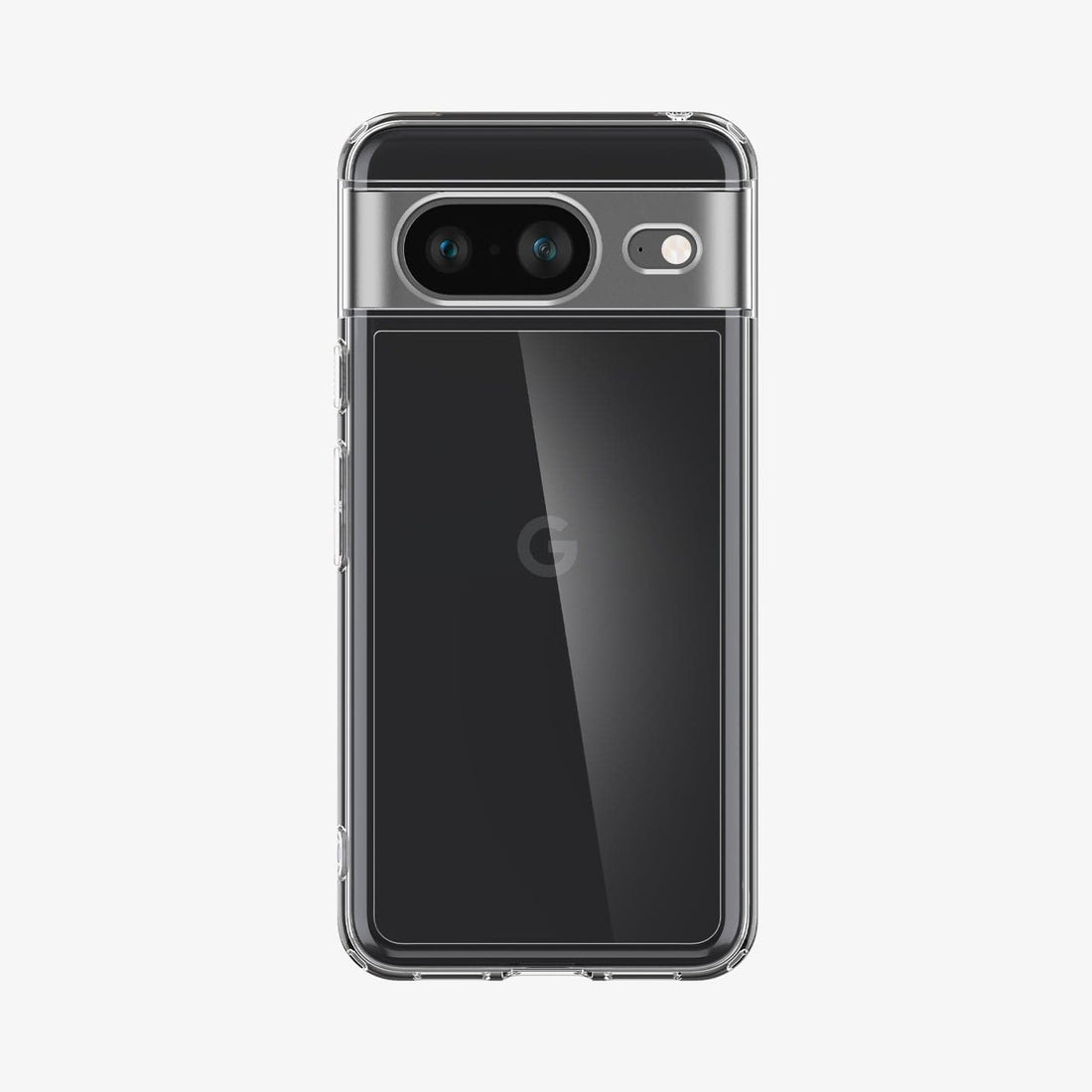 ACS06278 - Pixel 8 Case Ultra Hybrid in crystal clear showing the back