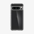ACS06315 - Pixel 8 Pro Case Ultra Hybrid in crystal clear showing the back