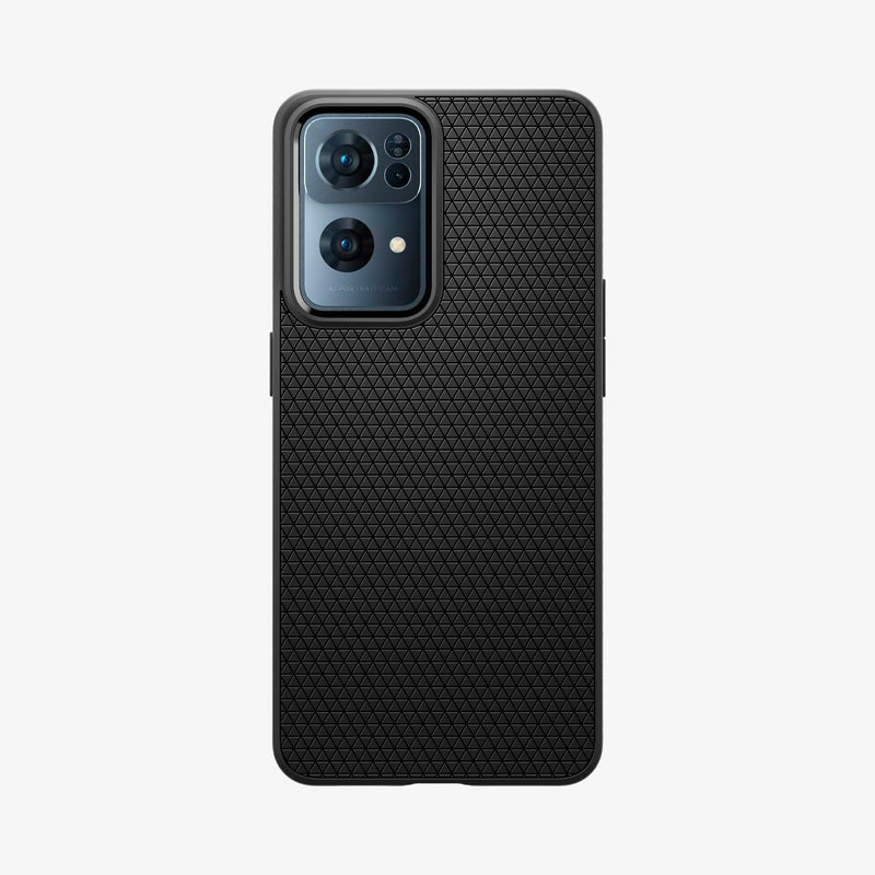 ACS04449 - OPPO Reno 7 Pro Case Liquid Air in black showing the back