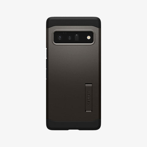 ACS03462 - Pixel 6 Pro Case Tough Armor in gunmetal showing the back
