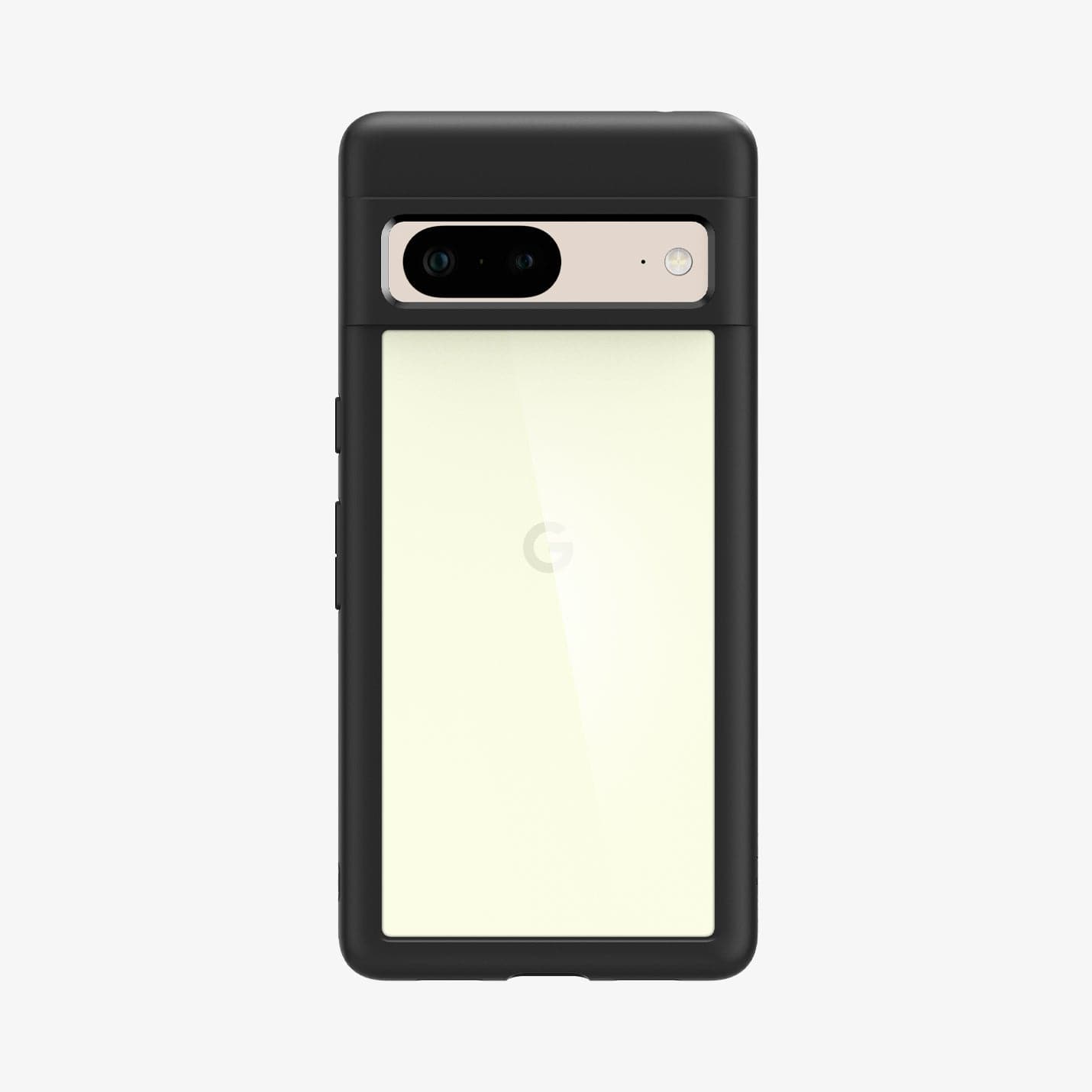 ACS04700 - Pixel 7 Case Ultra Hybrid in matte black showing the back