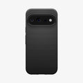 ACS11428 - Pixel 11 Pro  Liquid Air Matte Black case featuring a geometric textured pattern, raised camera surround, and precise camera cutout.