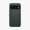 ACS11858 - Pixel 11 Pro  Liquid Air (Mag Fit) Abyss Green case featuring a geometric textured pattern, raised camera surround, and precise camera cutout.