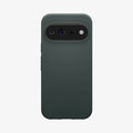 ACS11863 - Pixel 11 Pro XL Liquid Air (Mag Fit) Abyss Green case featuring a geometric textured pattern, raised camera surround, and precise camera cutout.