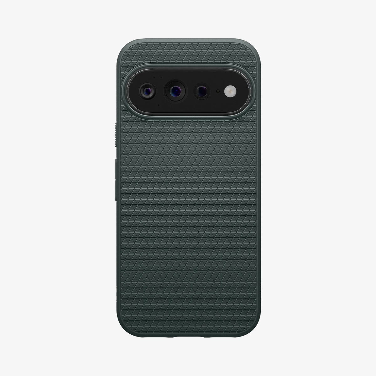 ACS11863 - Pixel 11 Pro XL Liquid Air (Mag Fit) Abyss Green case featuring a geometric textured pattern, raised camera surround, and precise camera cutout.