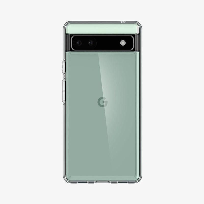 ACS04477 - Pixel 6a Case Ultra Hybrid in crystal clear showing the back
