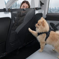 ACP11156 - Pet Car Backseat Barrier | PS200 in Black showing side with a dog