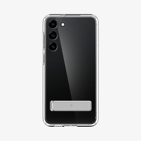 ACS05671 - Galaxy S23 Plus Case Ultra Hybrid S in crystal clear showing the back