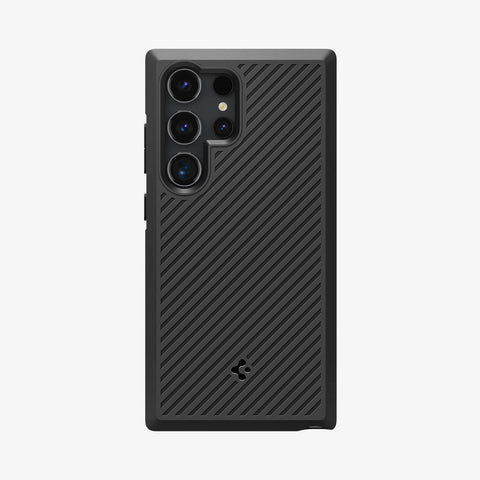 ACS07194 - Galaxy S24 Ultra Case Core Armor in Matte Black showing the back