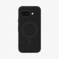ACS09045 - Pixel 9a Case Ultra Hybrid Metal Ring (MagFit) in Frost Black showing the back